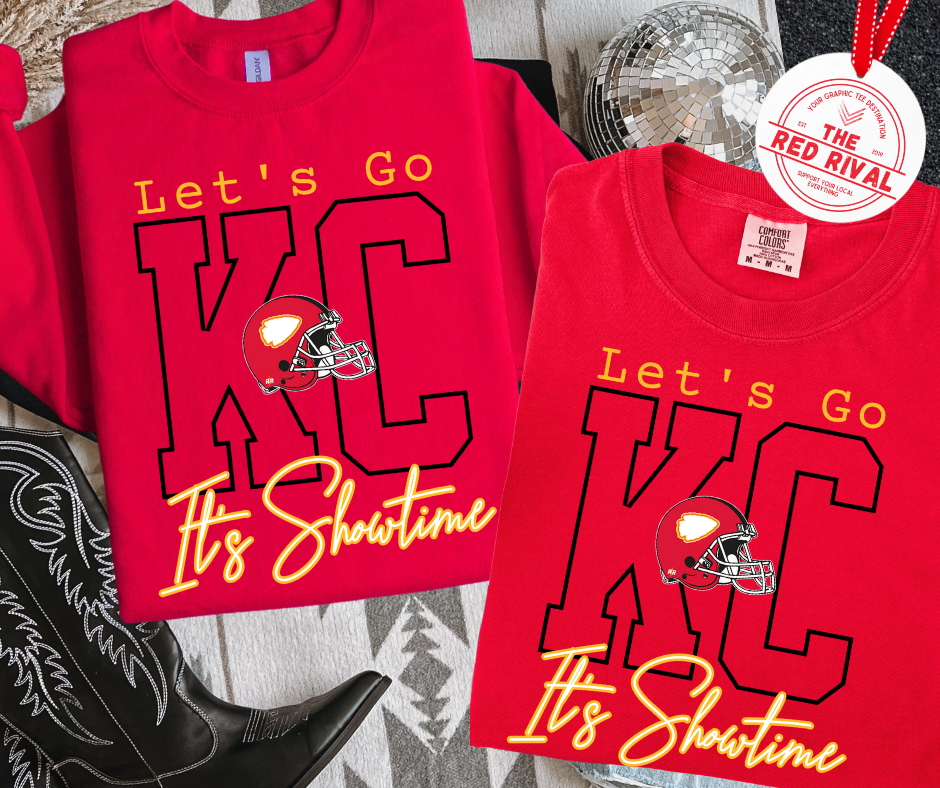 Let's GO KC It's Showtime Red Tee or Sweatshirt - The Red Rival