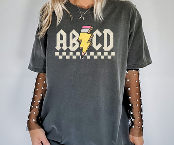 ABCD Grey Tee - The Red Rival