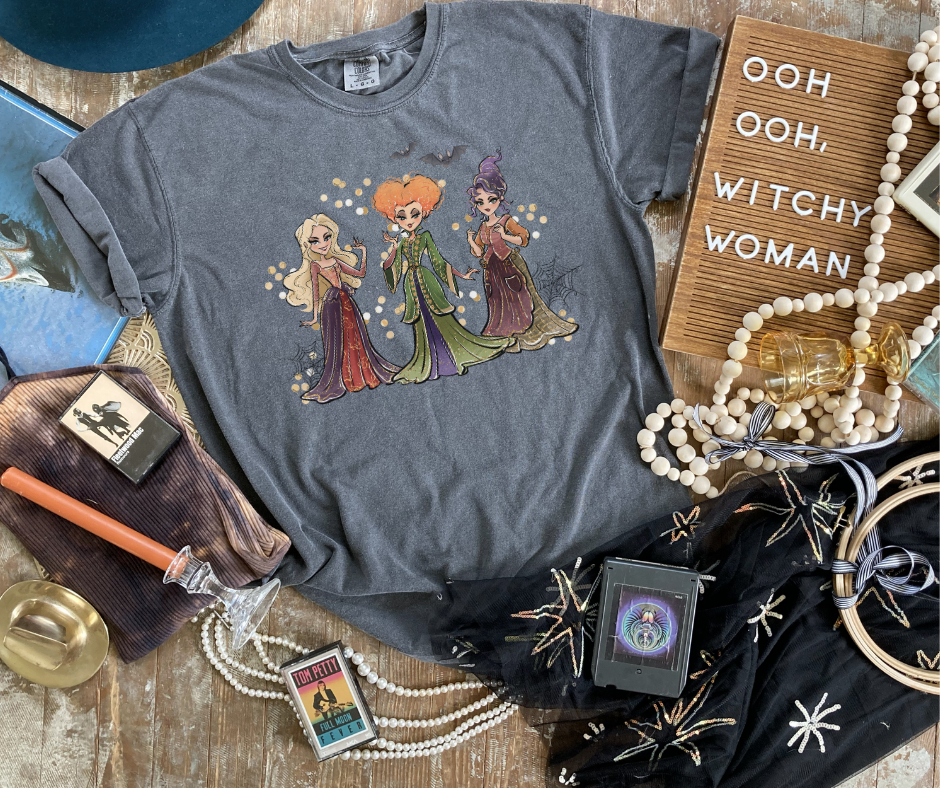 Sanderson Sisters Drawing Pepper Tee - The Red Rival