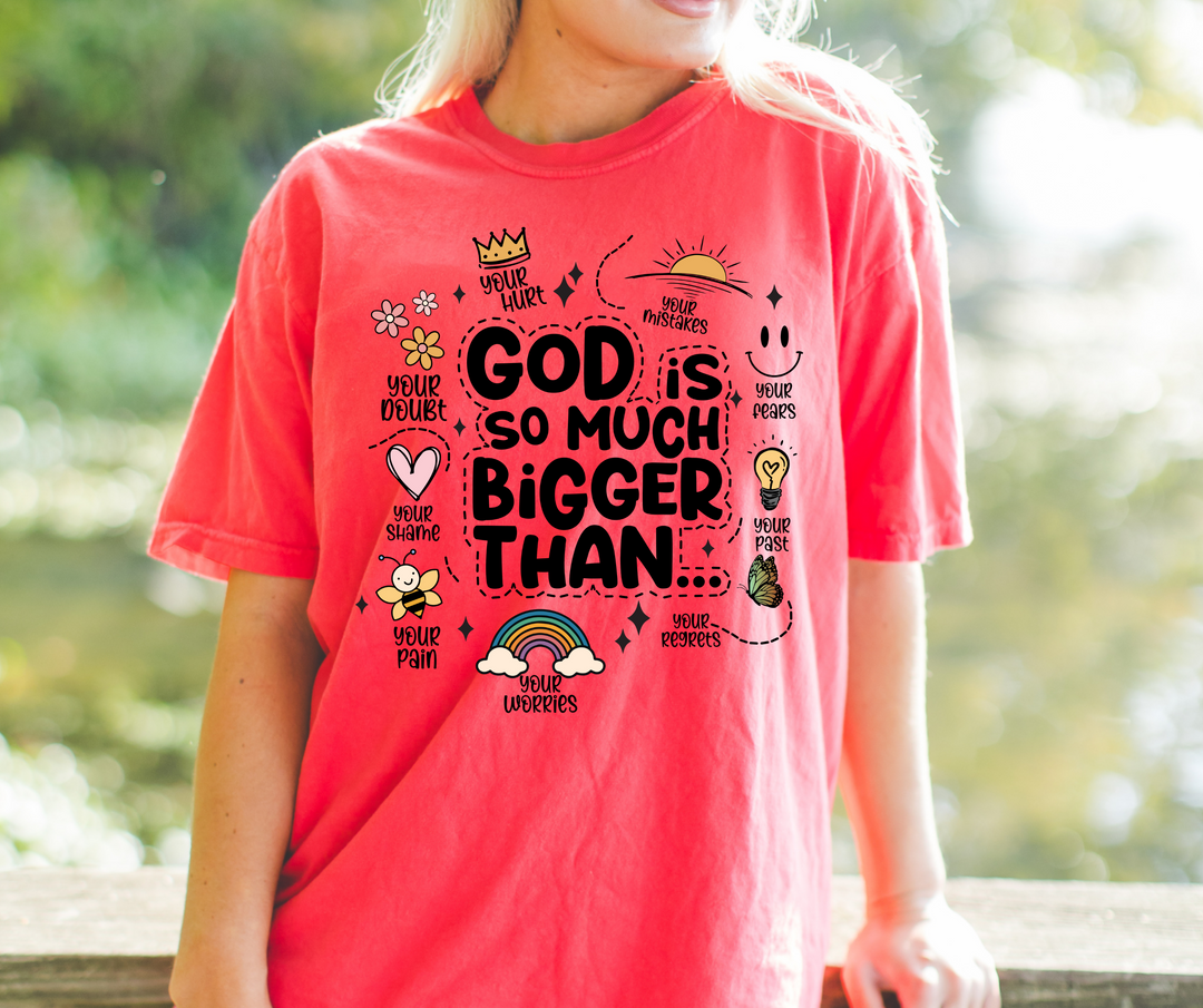 God Is Much Bigger Paprika Graphic Tee - The Red Rival