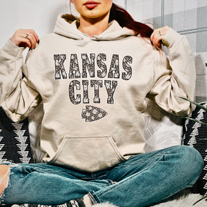 Daisy Leopard Kansas City Arrowhead Hoodie (Select Your Color) - The Red Rival