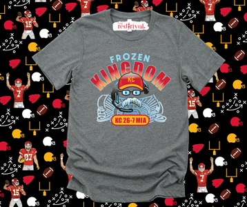 Andy Reid’s Icicle Mustache Grey Graphic Tshirt - The Red Rival