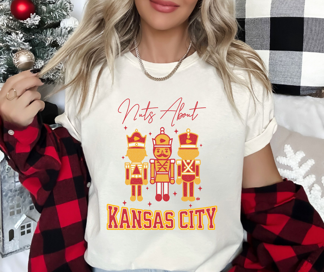 Nuts About Kansas City, Nutcracker Ivory Graphic Tee - The Red Rival