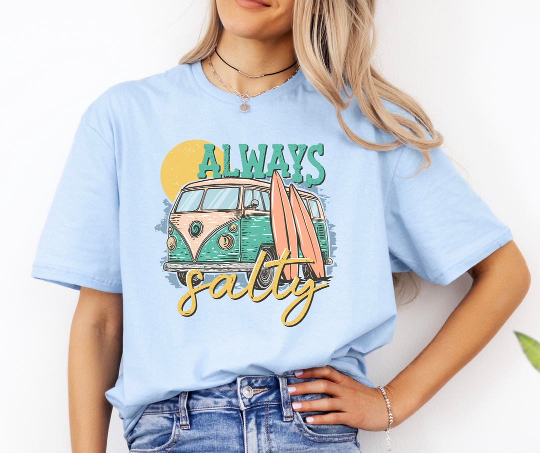 Always Salty Van Light Blue Tee - The Red Rival