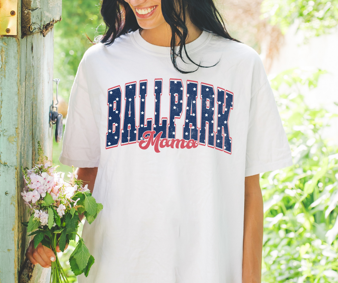 Ballpark Mama Natural Tee - The Red Rival