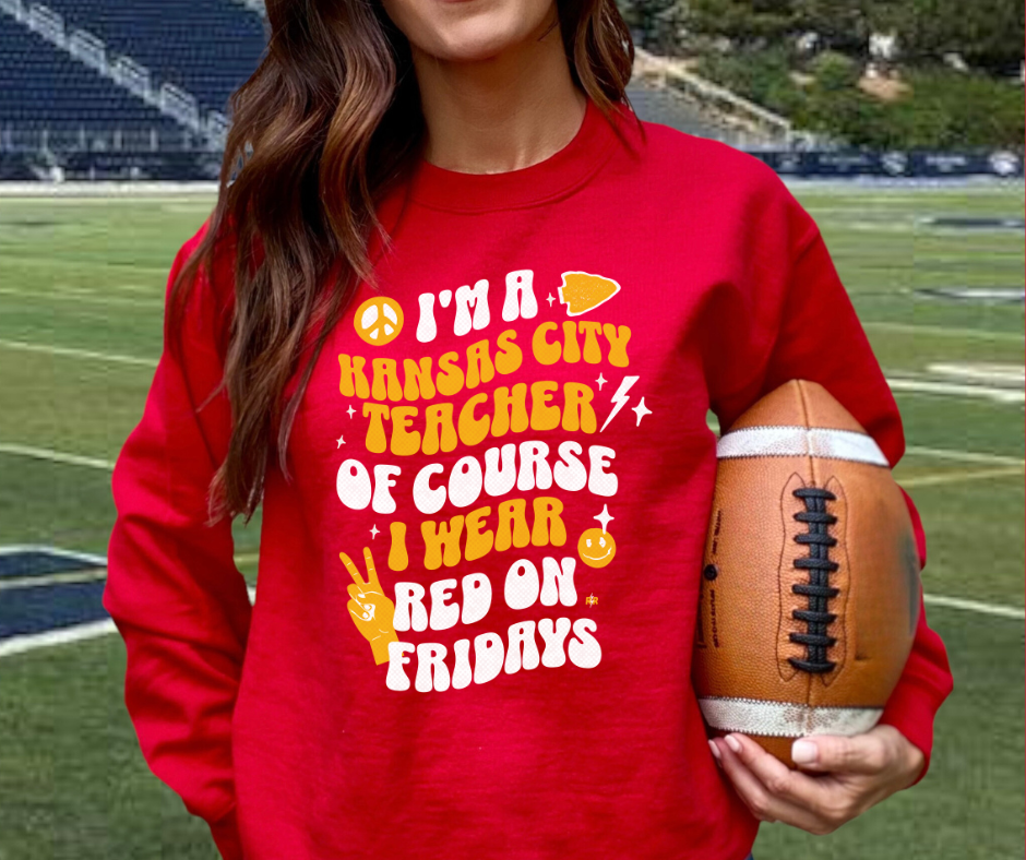 I'm a Kansas City Teacher Red Sweatshirt - The Red Rival