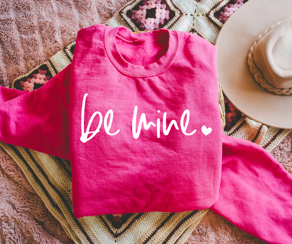 Be Mine Pink Sweatshirt - The Red Rival