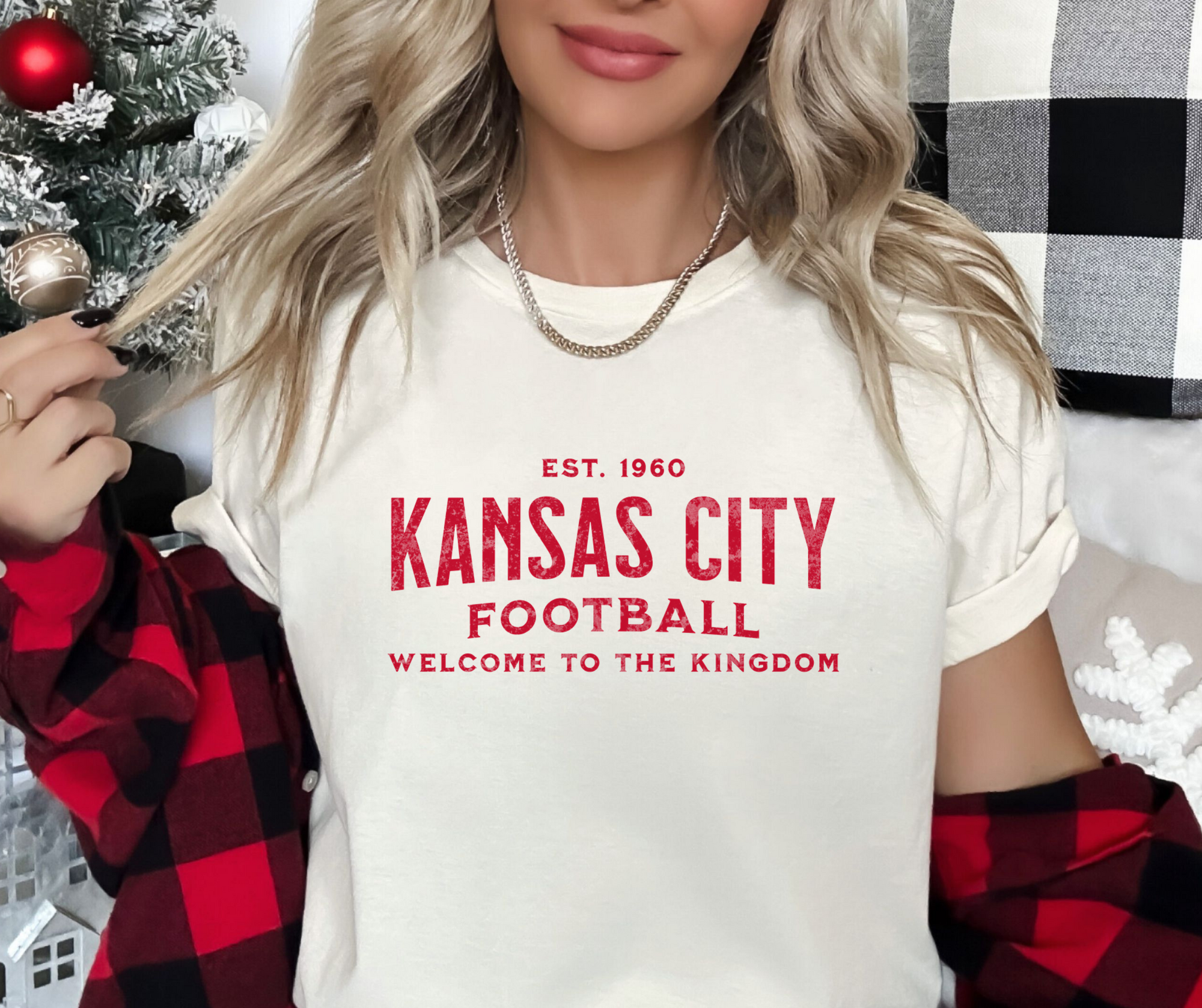 BLACK FRIDAY DEAL #2 - Kansas City Football - Natural Tee - The Red Rival