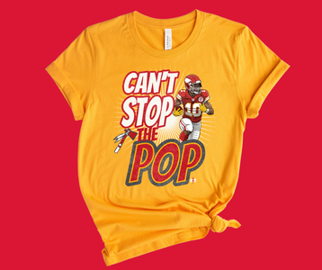 Can't Stop the Pop! Pacheco Gold Graphic Tshirt - The Red Rival