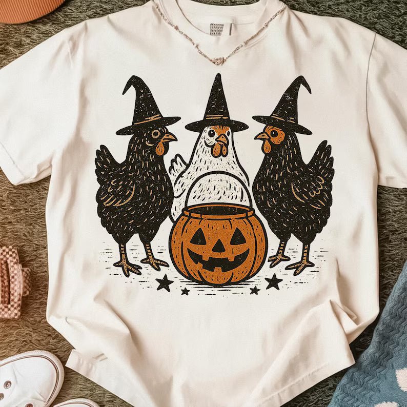 3 Chicken Witches Sweatshirt or Tee - Tees - The Red Rival
