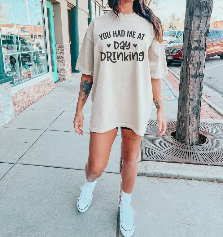 You Had Me at Day Drinking Tee (Choose your color) - The Red Rival