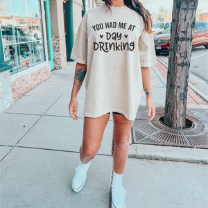 You Had Me at Day Drinking Tee (Choose your color) - The Red Rival