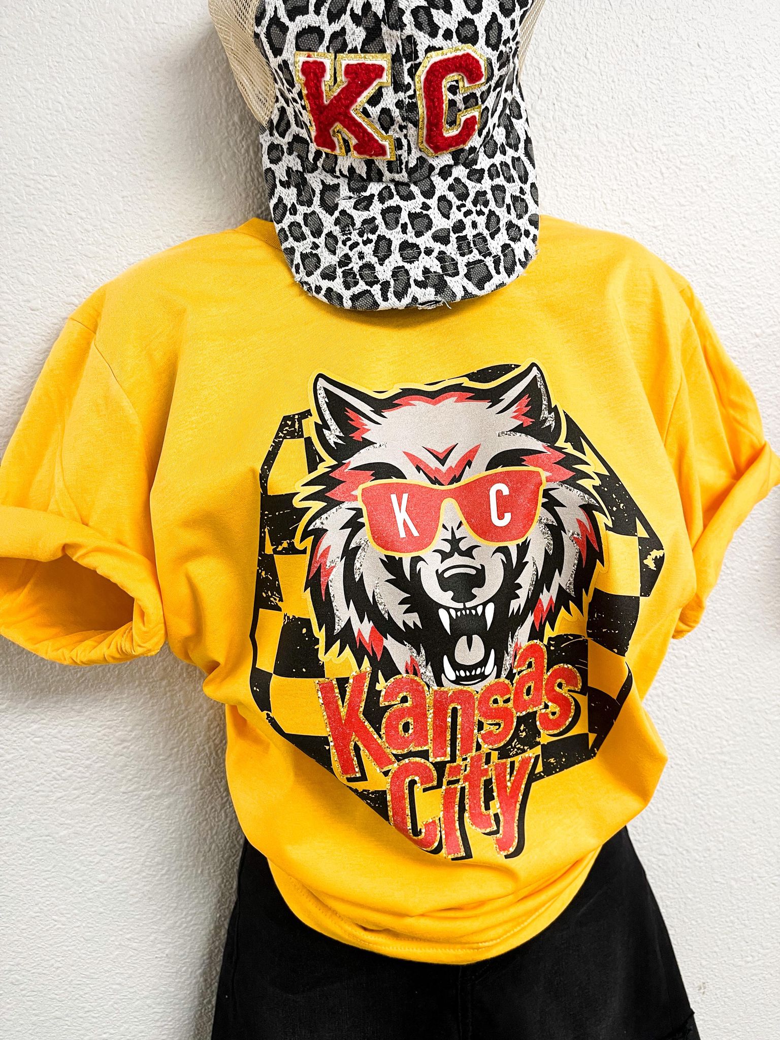 Kansas City Wolf Gold Tee - The Red Rival