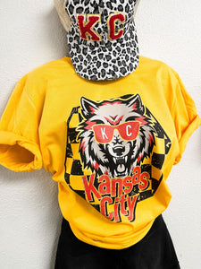 Kansas City Wolf Gold Tee - The Red Rival