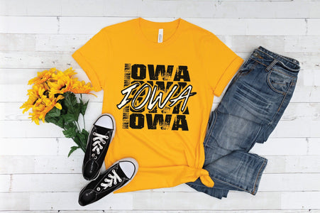 Iowa Repeat Gold Tee - The Red Rival