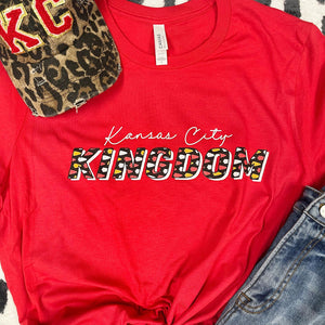 Kansas City Kingdom Arrowhead Pattern Red Graphic Tee - The Red Rival