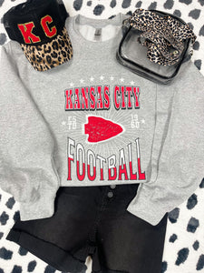 Kansas City Football Grey Sweatshirt - The Red Rival