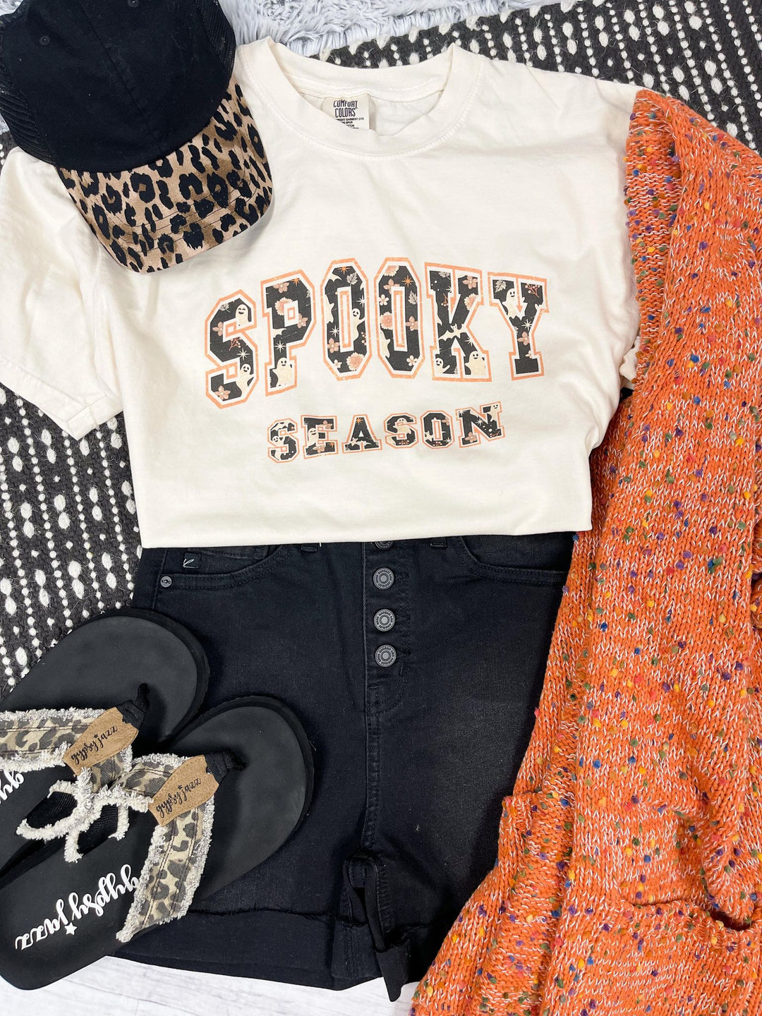 Spooky Season Ivory Graphic Tee - The Red Rival