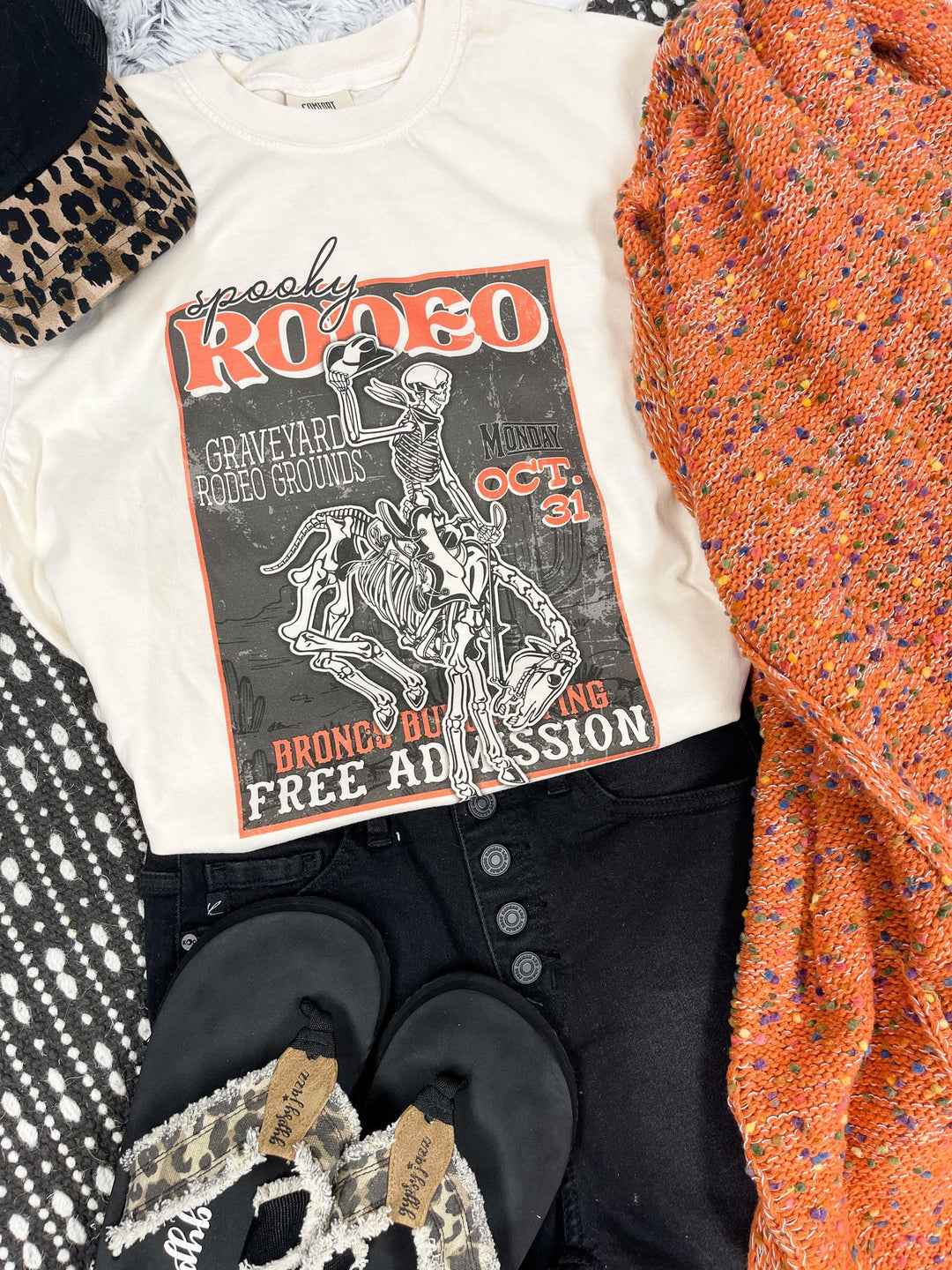Spooky Rodeo Ivory Graphic Tee - The Red Rival