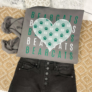 Bearcats Repeat Grey Sweatshirt - The Red Rival