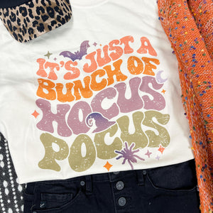 It's Just a Bunch of Hocus Pocus Ivory Graphic Tee - The Red Rival