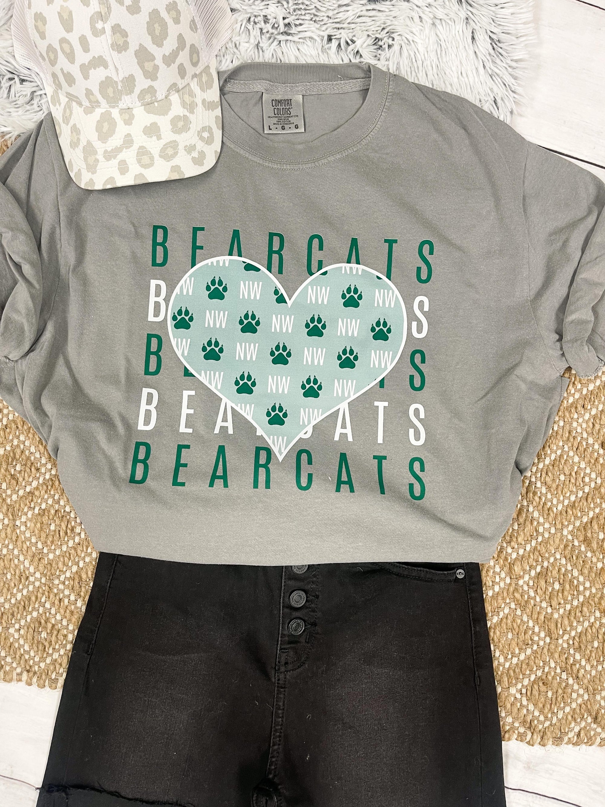 Bearcats Repeat Grey Tee - The Red Rival