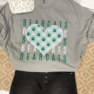 Bearcats Repeat Grey Tee - The Red Rival