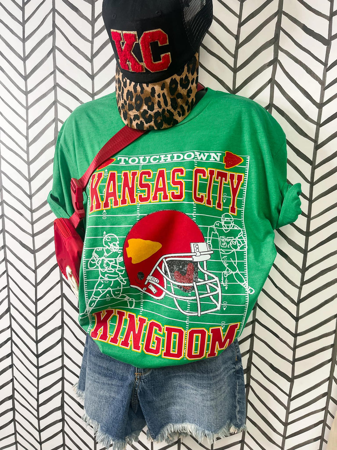 Touchdown Kansas City Kingdom Green Graphic Tee - The Red Rival