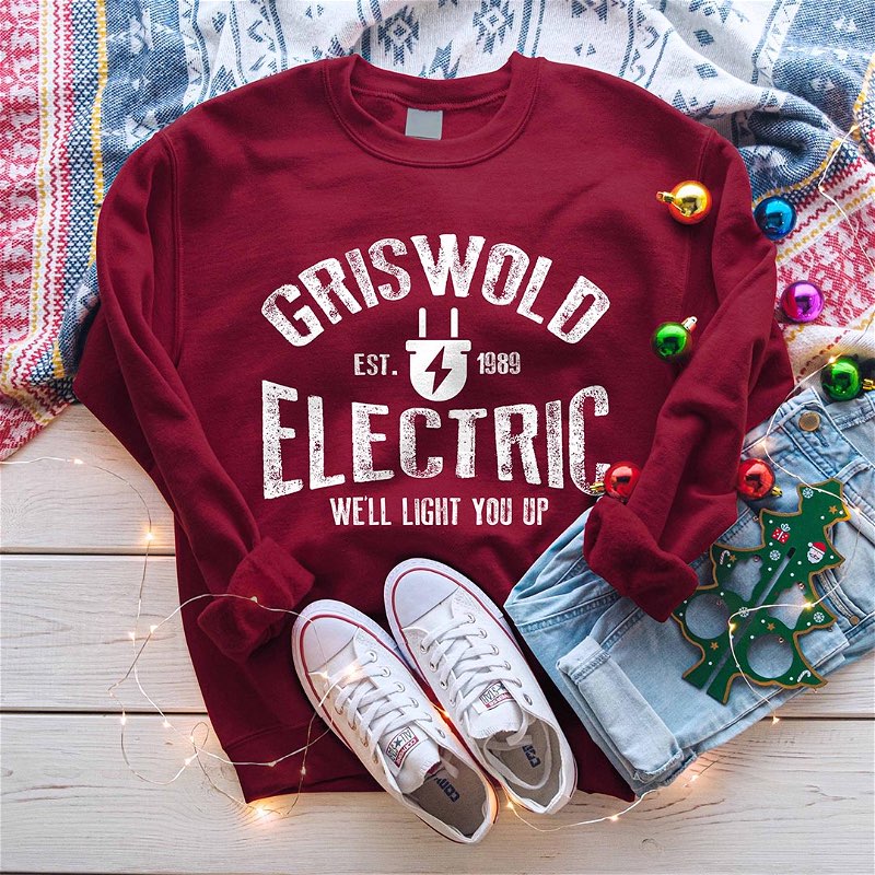 Griswold Electric White Ink Sweatshirt - The Red Rival