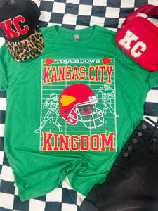 Touchdown Kansas City Kingdom Green Graphic Tee - The Red Rival