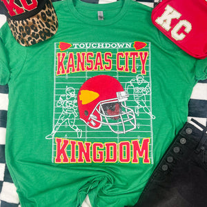 Touchdown Kansas City Kingdom Green Graphic Tee - The Red Rival