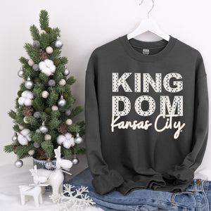 Faux Embroidery Kansas City Kingdom Charcoal Sweatshirt - The Red Rival