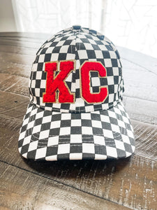 Checked KC Chenille Patch Hat - The Red Rival