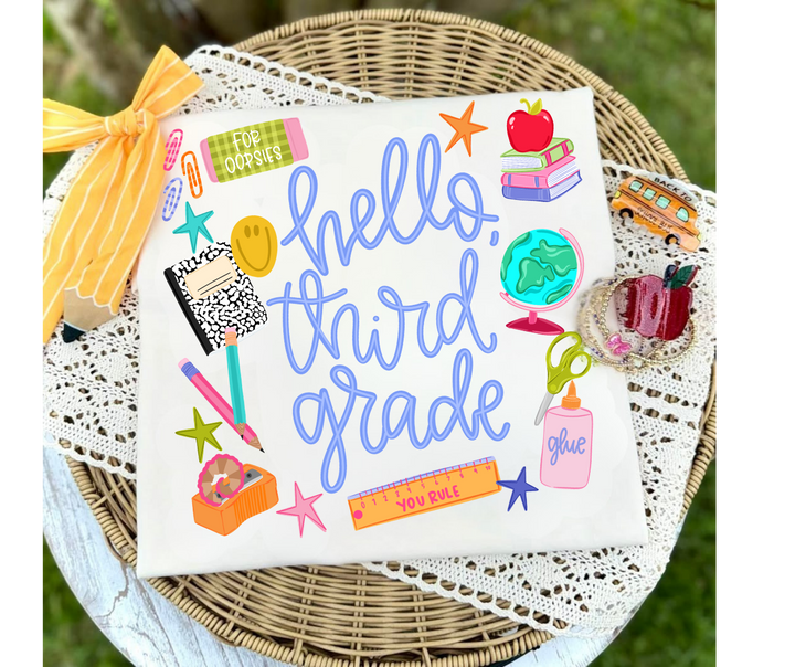 DEAL OF THE DAY - Hello Grade Level Ivory Tee (FINAL SALE)