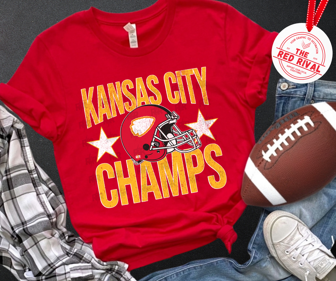 Stars Kansas City Champs Red Tee or Sweatshirt - The Red Rival