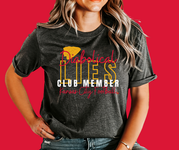 Diabolical Lies Club Member Dark Grey Tee - The Red Rival