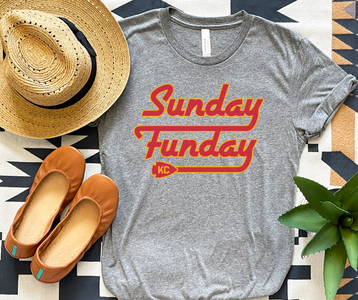Sunday Funday Grey Tee - The Red Rival