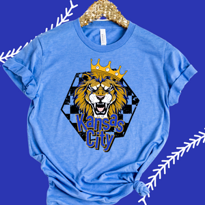 Kansas City Lion Blue Graphic Tee - The Red Rival