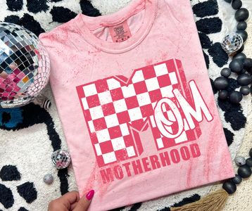 MTV Mom Motherhood Pink Tie Dye Tee - The Red Rival