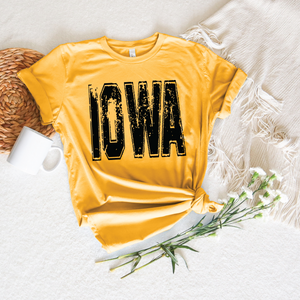 Black Iowa Gold Tee - The Red Rival