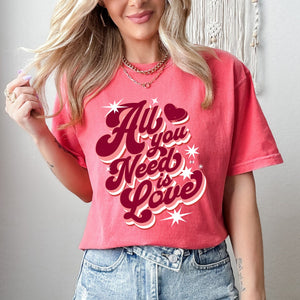 All You Need Is Love Watermelon Tee - The Red Rival