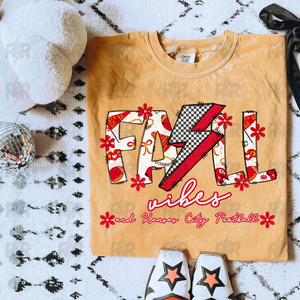 Fall Vibes & Kansas City Football Mustard Tee - The Red Rival