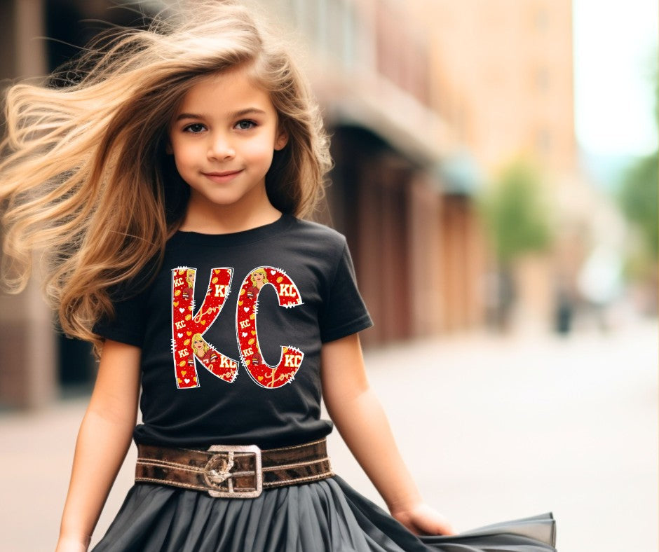 KC Lover Swelce Inspired Black Graphic Tee - The Red Rival
