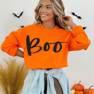Boo Orange Sweatshirt - The Red Rival