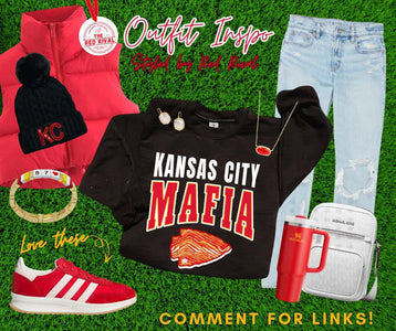 Kansas City MAFIA Red/Gold Zebra ARROWHEAD Black Tee or Sweatshirt (Copy) - The Red Rival