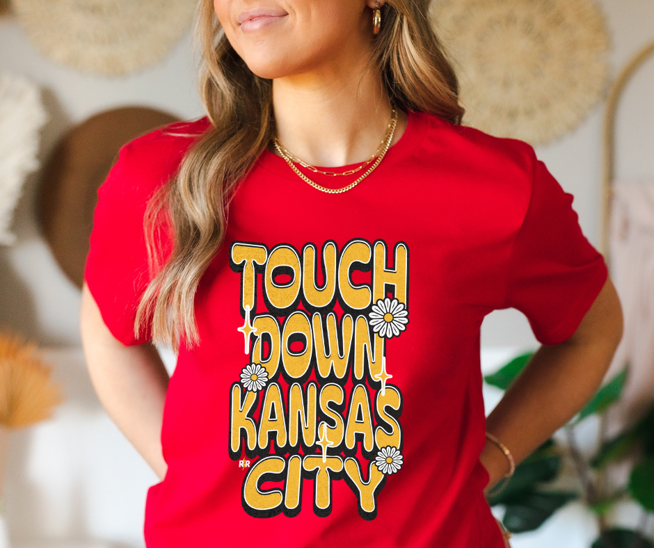 Touch Down Kansas City Red Tee - The Red Rival