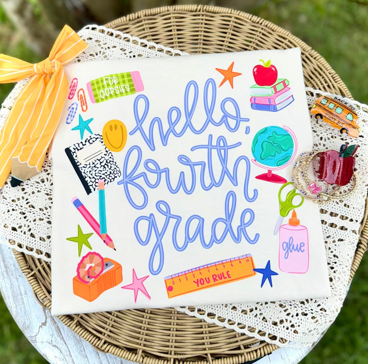 DEAL OF THE DAY - Hello Grade Level Ivory Tee (FINAL SALE)