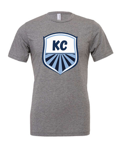 Kansas City Men's Soccer Shield Grey Tee - The Red Rival