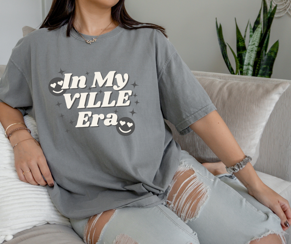 In My Ville Ear Light Grey Tee - The Red Rival