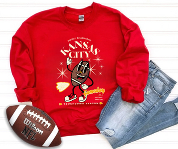 Kansas City Football Man Red Sweatshirt - The Red Rival